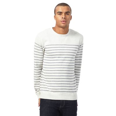 Red Herring Big and tall natural striped jumper